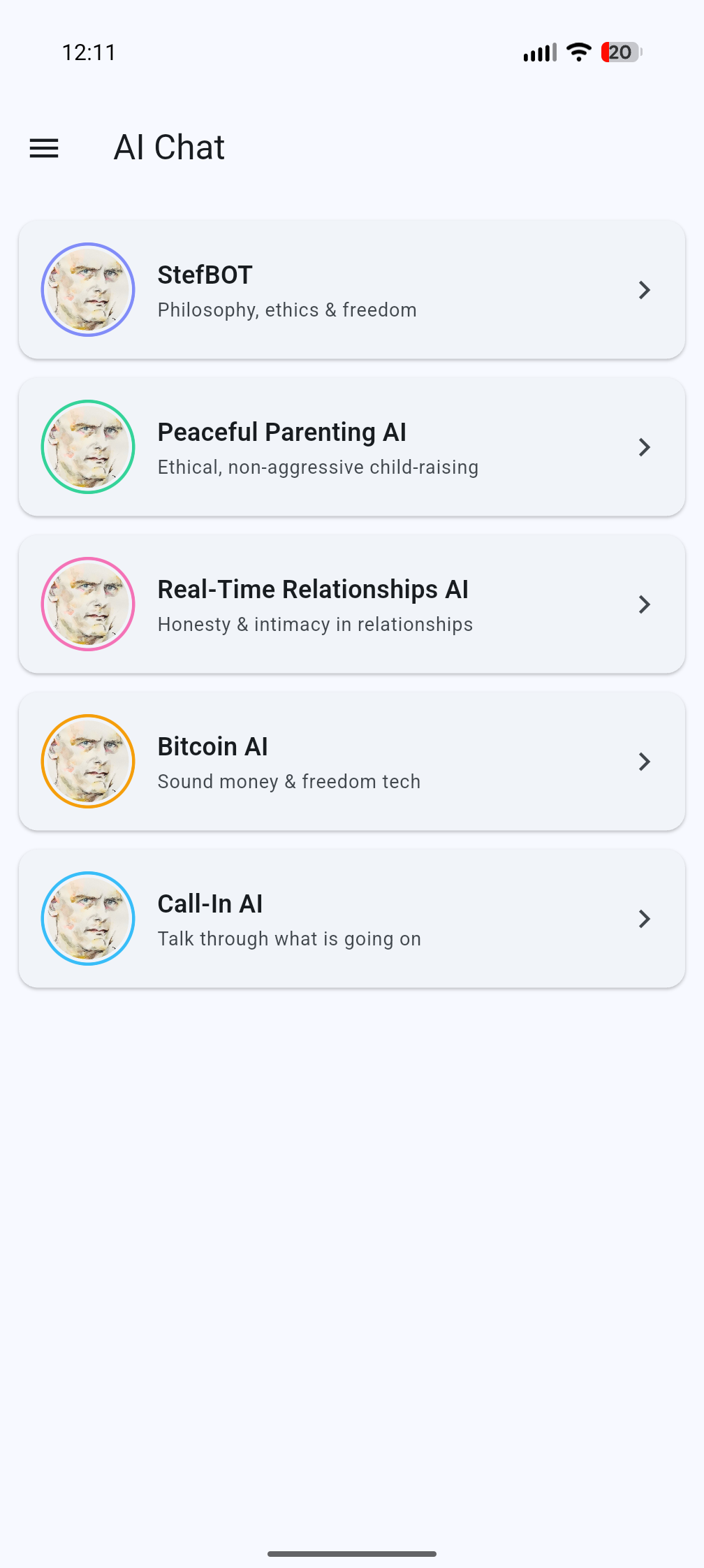Stefbots Screen