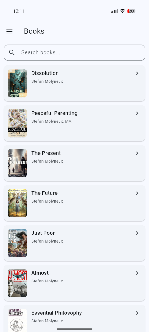 Books Screen