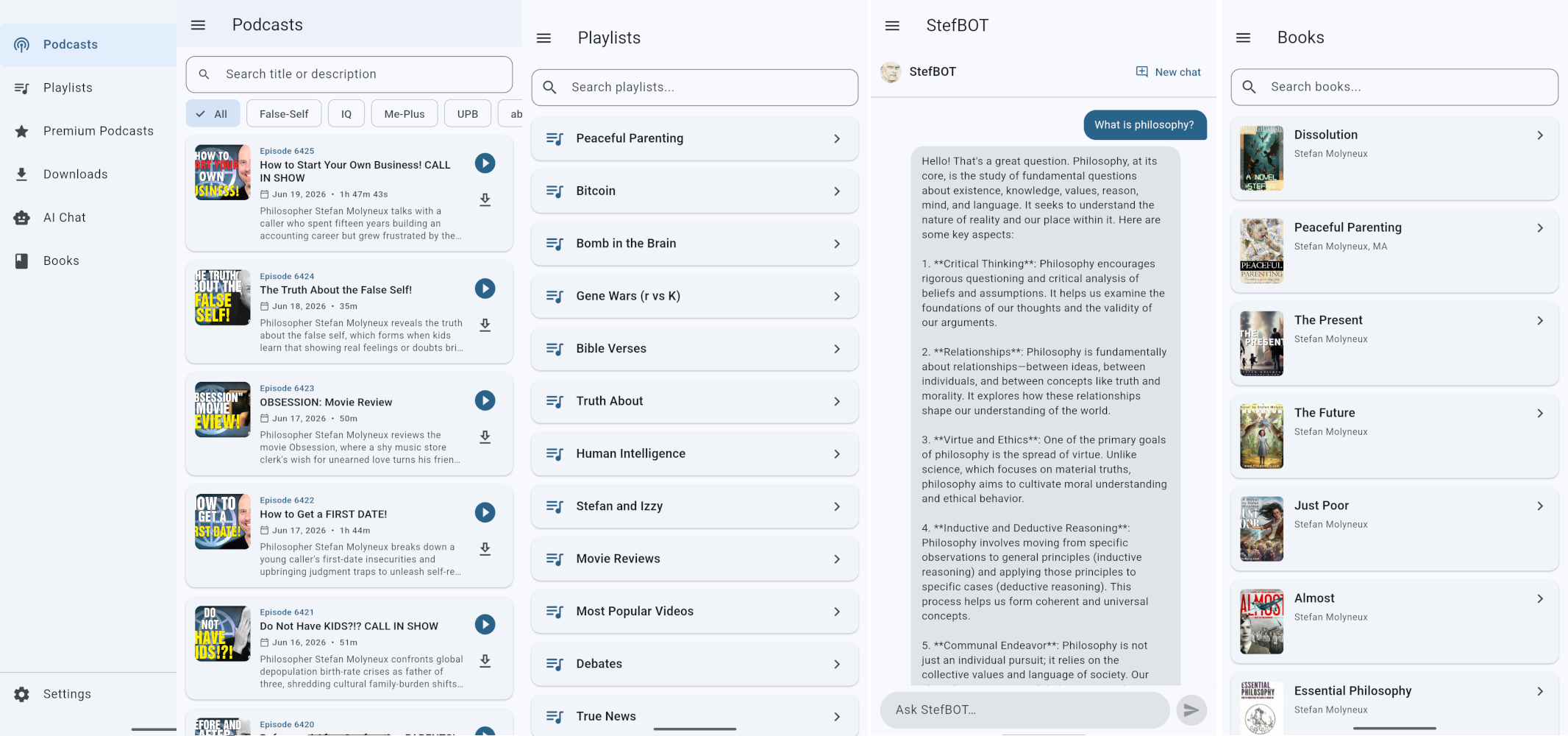 Freedomain Mobile Preview