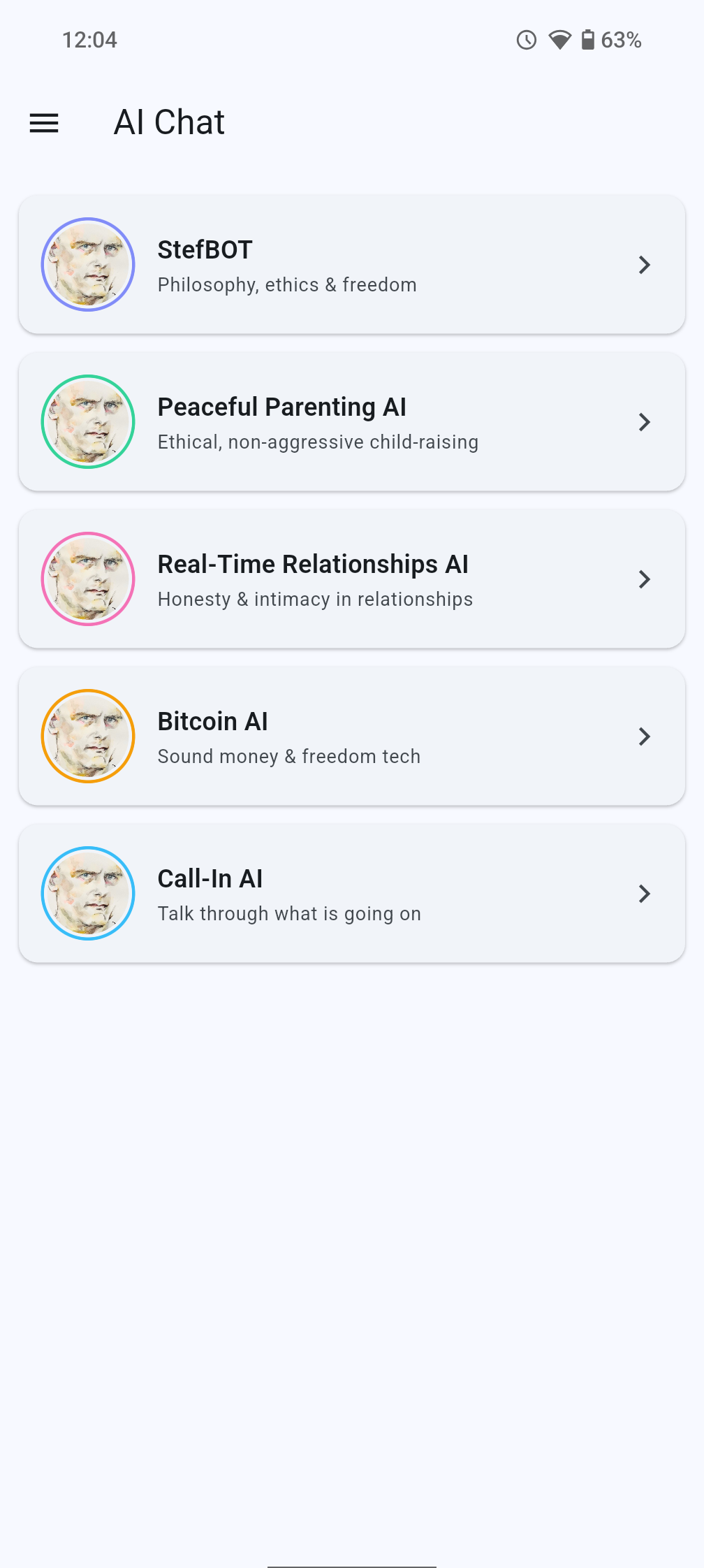 Stefbots Screen
